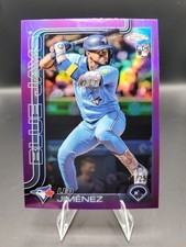 2025 Topps Chrome - Leo Jimenez #276 Purple Refractor /250 (RC)