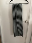 Monteau Split Wide Leg Size S Jumpsuit Dark Navy Color with White Stripes — photo 8
