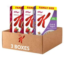 Kellogg’s Special K Breakfast Cereal, Family Breakfast, Fiber Cereal, Family