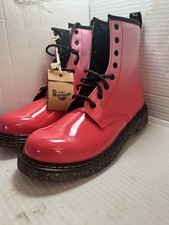 Dr. Martens 1460 Pink Gradient Glitter Lace-up Zipper Boots Women's Size 6 NWT