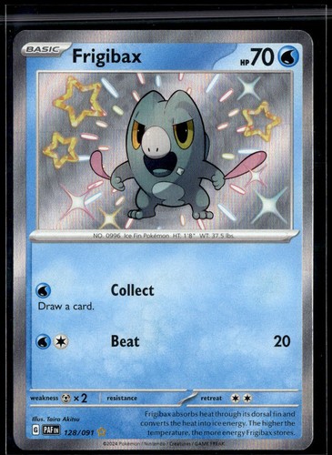 Frigibax Holo Shiny Rare SV: Paldean Fates 128/091 NM