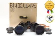  N Mint In Box  Nikon Binoculars 7x50 7.3  Black Vintage Lens From JAPAN