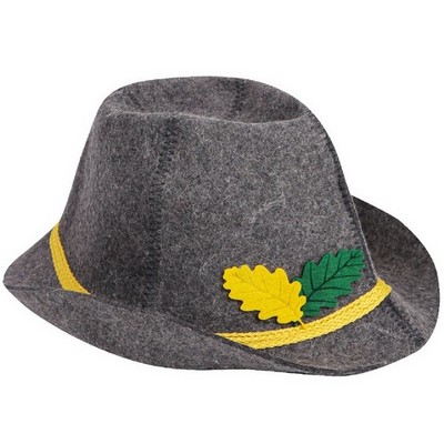 Sauna Hat Tyrolean Style Wool Bathhouse Cap for Men Women Heat Protection