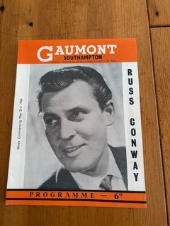 Russ Conway Show Programme 1960 Southampton Gaumont Theatre VGC