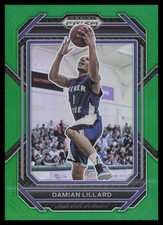 2023 Panini Prizm Draft Picks #89 Damian Lillard Weber State Wildcats Green