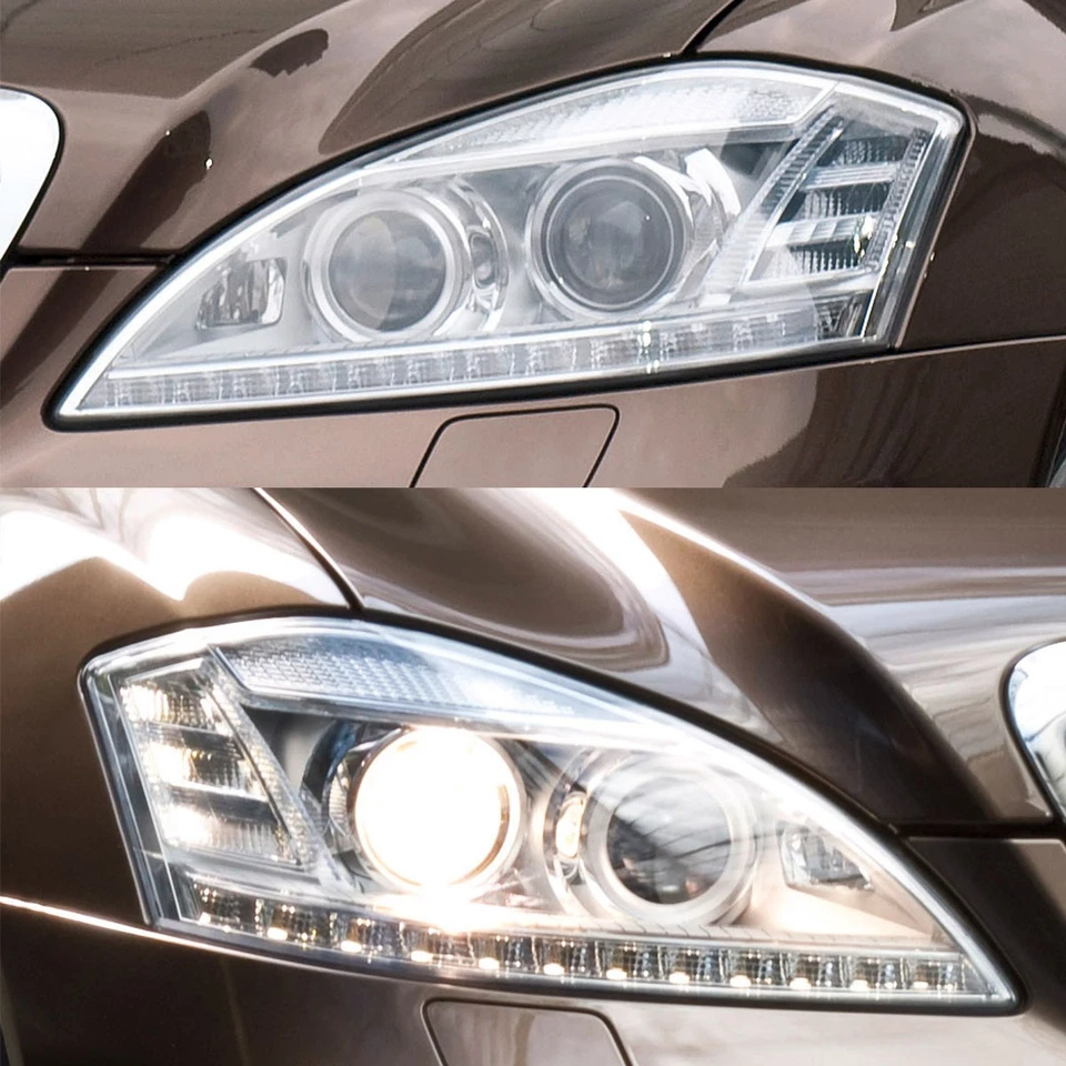 For Mercedes-Benz S Class W221 2010-13 Left+Right Front Headlight Headlamp Lens - Изображение 2 из 4