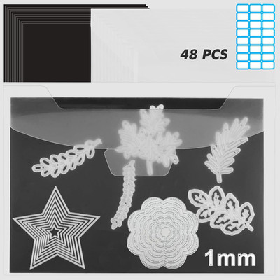 48 PCS Large Magnetic Sheets for Dies Storage 8.5 X 12 Inch Die Cut Storage Enve