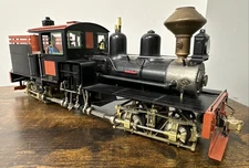 Precision Scale Co. 1:24 Scale Brass #98011-1 18 Ton Shay w/Wood Cab FP w/DCCSND