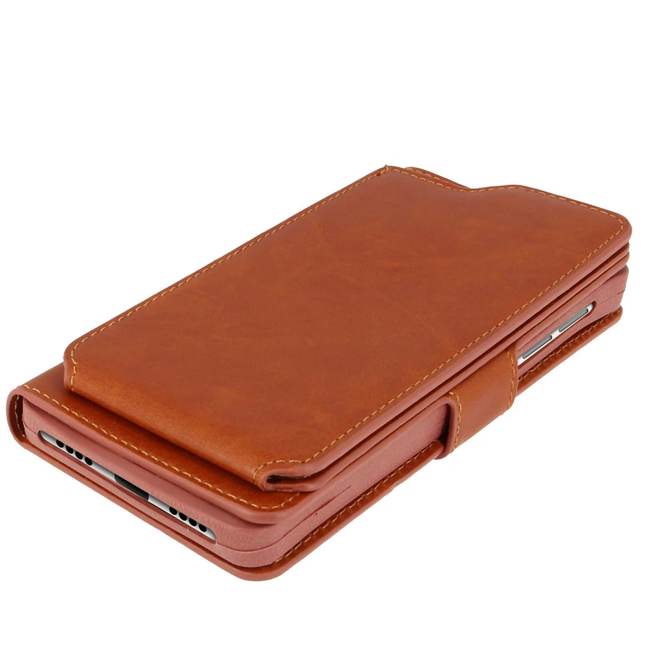 Case Smartphone 5,0 For 5,3'' Cover Wallet Universal Card Holder Camel - Image 2 of 4