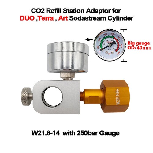 W21.8 Quick Connect Adapter Nachfüllstation für SodaStream Art Terra Cylinder DE - Bild 16 von 28