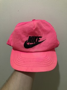 neon pink nike hat