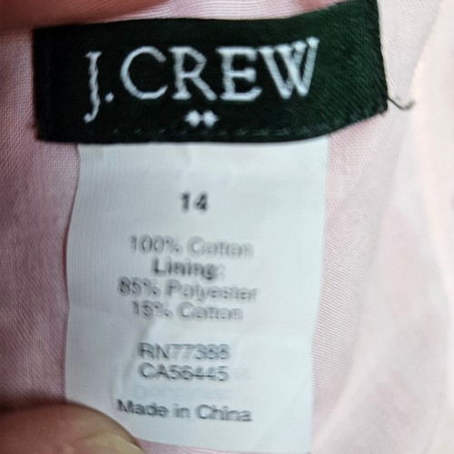 J. Crew Coral Lorelei trägerloses Kleid Gr. 14 - Bild 9 von 9