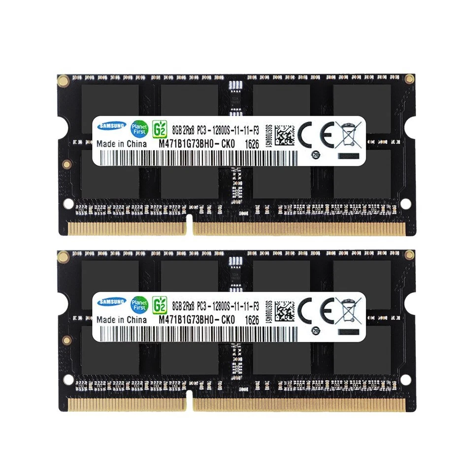 Samsung 16GB 8GB 4GB DDR3 1600MHz PC3-12800S SODIMM 204Pin Laptop Memory LOT BK - Image 3 of 4