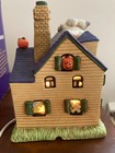 Pumpkin Time Mania Manor/Ghosts Halloween Lighted House Porcelain — photo 3