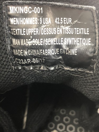 Zapatos de monopatín Lugz para hombre gris oscuro de lona de caña alta talla 9 usados en excelente estado - Imagen 9 de 9