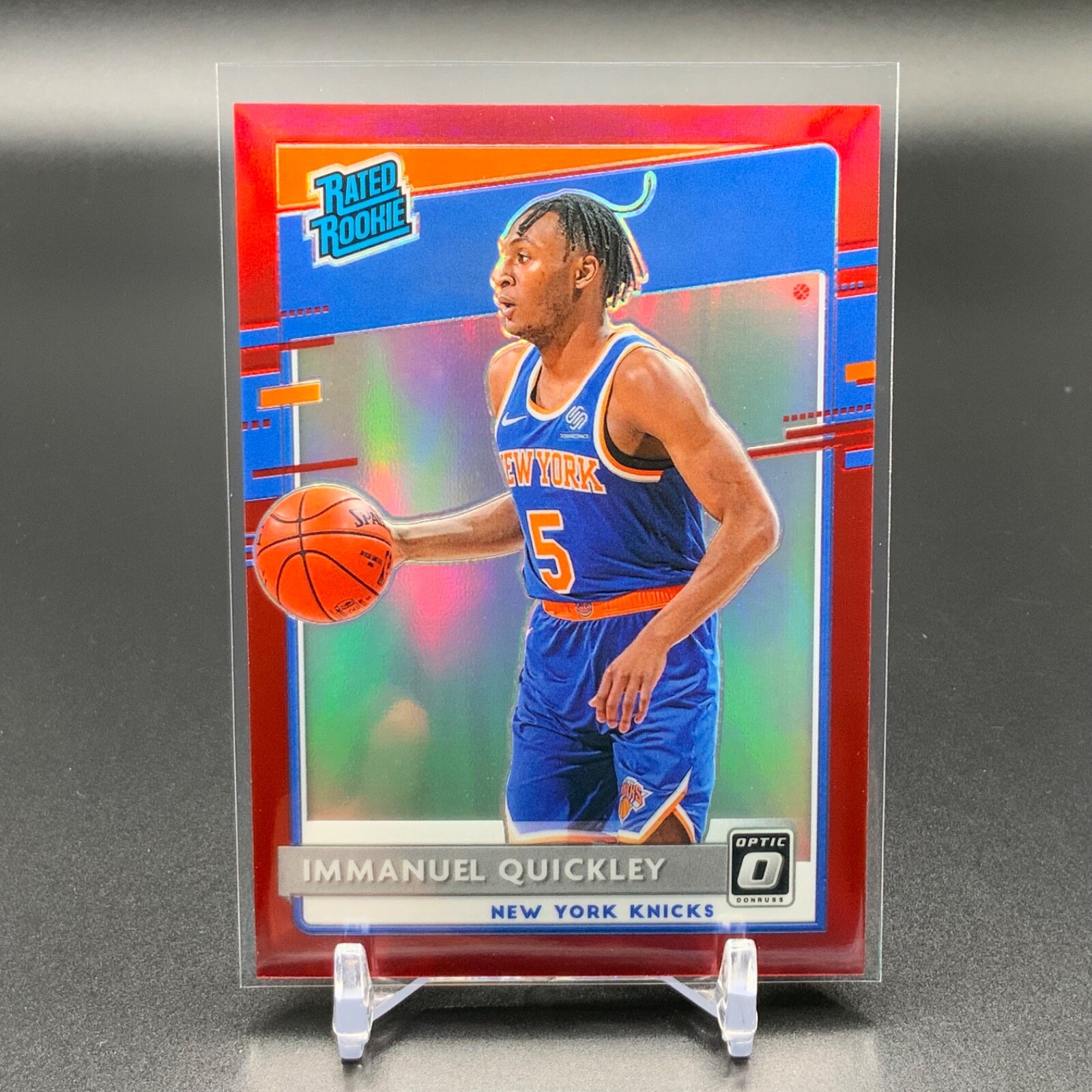 2020-21 Panini Donruss Optic Rated Rookie Immanuel Quickley RC Red /99 GRC963