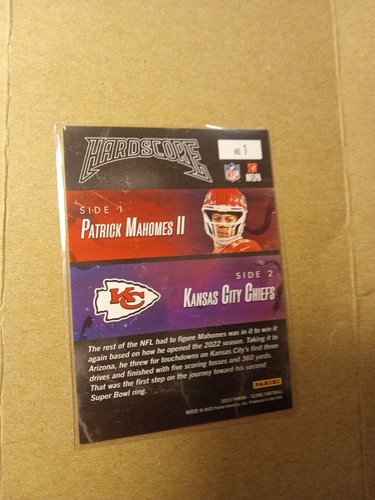 Patrick Mahomes Score 2023 Hardscore Insert #1 SP - Picture 7 of 7