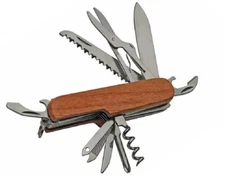 Swiss Type Field Utility Camp Knife Multi Function Tool - Army Scout Knife - NEW