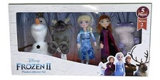 NEW Disney Frozen Series 2 Collector's Olaf Sven Elsa Anna Spirit 5 pc Plush Set