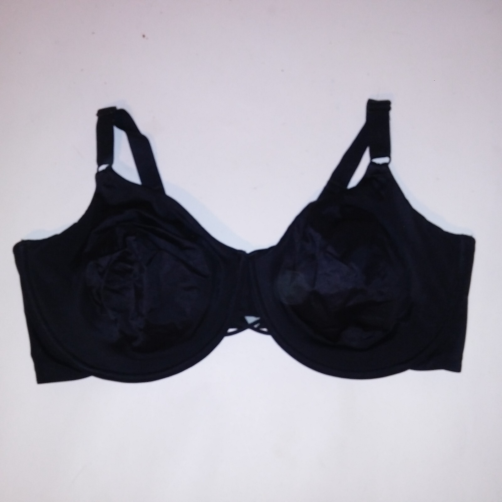 Vanity Fair Bra 44DDD Solid Black Lightly Lined U… - image 1
