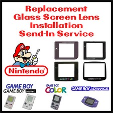 Game Boy/Pocket/Color/Advance Glass Screen Lens Replacement Send-in Service