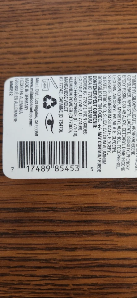 2 PCS NIP MILANI RETRACTABLE GLITTER EYELINER PENCIL #03 PURPLE QUARTZ .01oz EA - Image 3 of 3