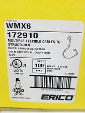 Caddy Erico WMX6 Multiple Flexible Cables to Structures Cable Hanger 100/Box