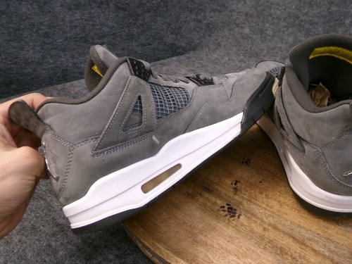 Nike Air Jordan 4 Retro Cool Grey Nubuck Sneakers 2019 Men Size 10 US 308497-007 - Picture 8 of 13