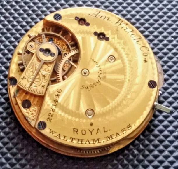 Waltham 1884 POCKET WATCH MOVEMENT (8s 11j) Model 1873Grade Royal