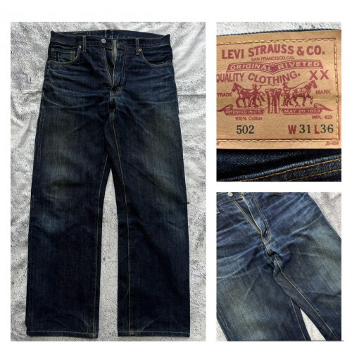 LEVI'S / 502XX 140th selvedge denim pants Made in JAPAN W31