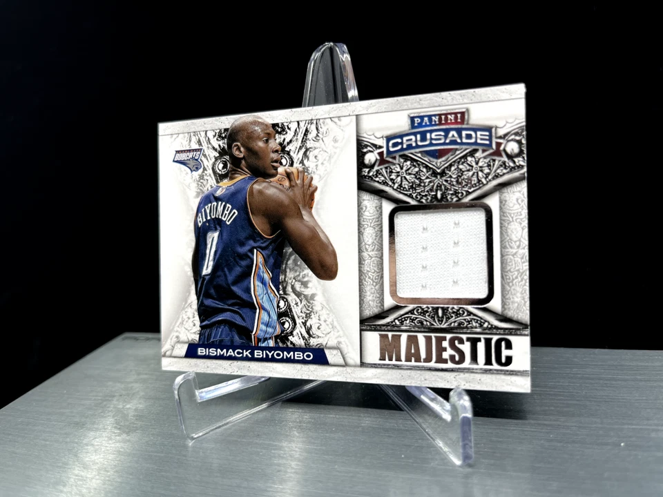 2014 BISMACK BIYOMBO - 32/199 PATCH - Panini Crusade Majestic #42 - MINT - Image 4 of 4