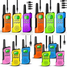 AWANFI Rechargeable Walkie Talkies for Adults Kids, 22 Channel Two Way Radio&LED