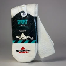 VTG Socks Wigwam Tube NOS 6-8.5 80's 90s USA White Sports