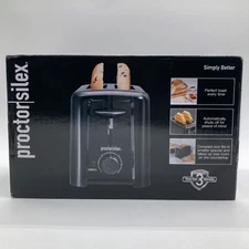 Hamilton Beach Proctor Silex 2 Slice Toaster 750W Black 7 Settings, Auto Off