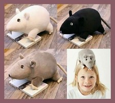 Gosig Ratta Black Rat Doll Toy Plush Soft Cuddly Teddy Stuffed Stoftier Peluche