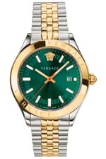 Versace Hellenyium Two-Tone Steel Green Dial Men Quartz Watch VEVK00620