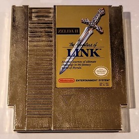 NES Nintendo Zelda 2 The Adventure Of Gold Link Catridge con funda 💥