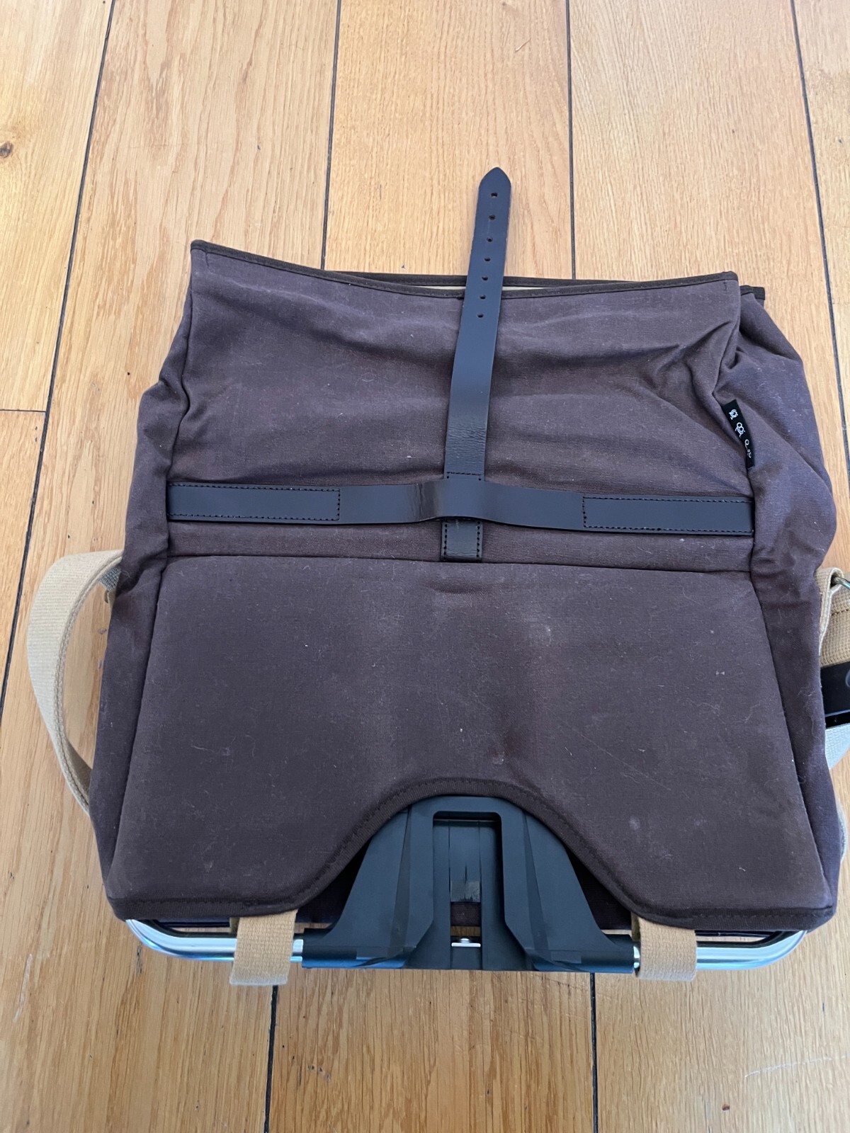 Brompton Roll Top Bag with Frame in Waxed Canvas rrp £120 eBay