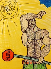 original 11x14" drawing , marker on poster board 