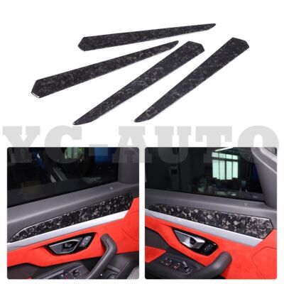 For LAMBORGHINI URUS 2018-2022 Forged Carbon Fiber Interior Door Panel Trim