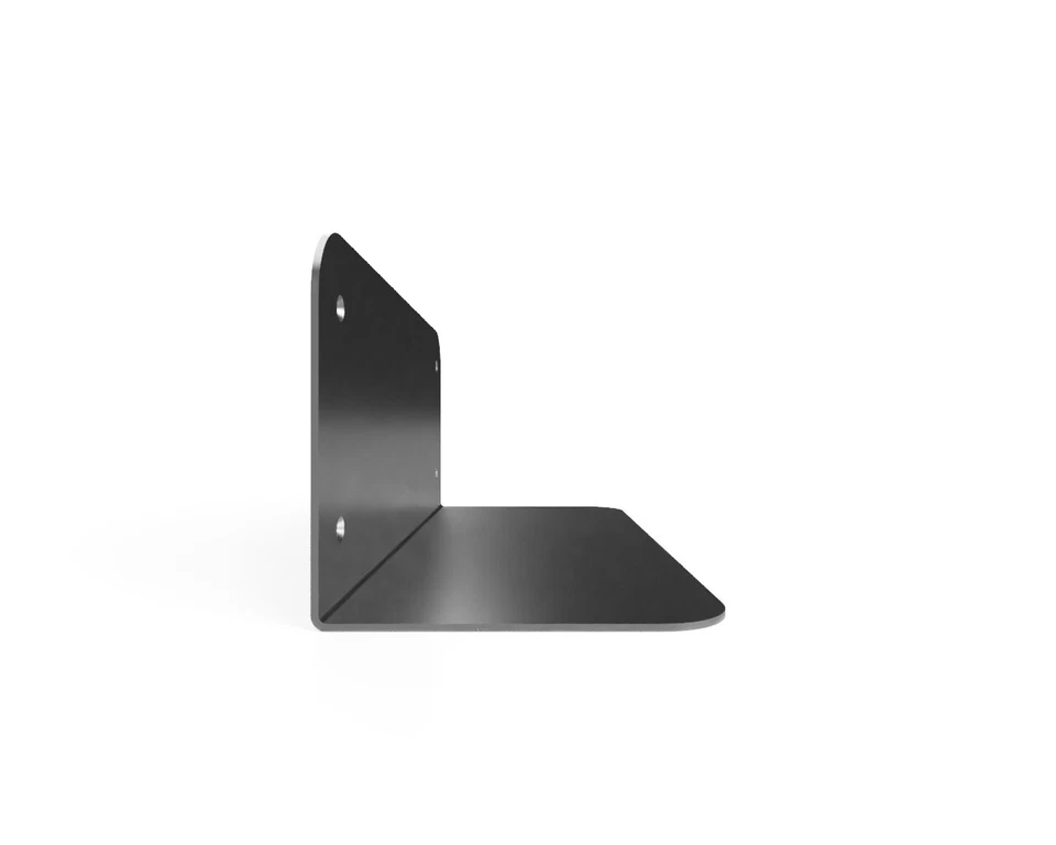 Mensola da parete - Materiale: Alluminio anodizzato - spessore: 5mm - 25x25x50 - Immagine 2 di 4