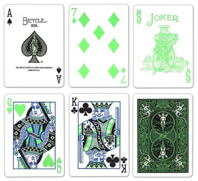 Bicycle Playing Cards Black Green Deck Japan Limited / Trump