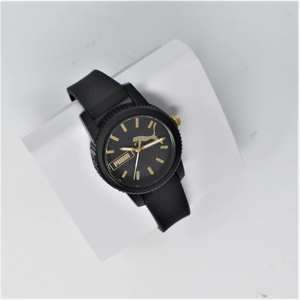 Reloj para mujer Puma P1064 Ultrafresh de tres manecillas de silicona negro Foto 3 de 4