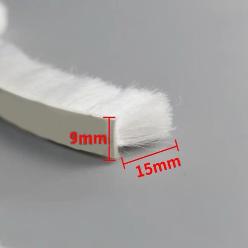 10M Self Adhesive Draught Excluder Brush Window Pile Seal Door Weather Strip UK - Picture 20 of 24