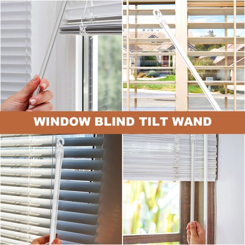 2 Pcs Curtain Accessories Blinds Pull Rod Rods Window Tilt Wand for - Picture 4 of 12