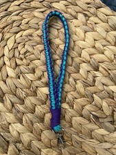 boho macrame wristlet Handmade Braided Keychain