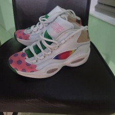 Reebok Junior's Iverson Question Mid X CandyLand Basketball GZ0081 White/Green