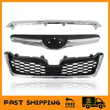 For 2014-2018 Subaru Forester Front Upper Bumper Grille Chrome Assembly OE Style
