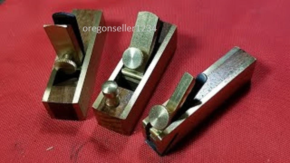  Mini raspador de nariz de toro de latón de 3" plano madera artesanía juego de herramientas planas Foto 2 de 4