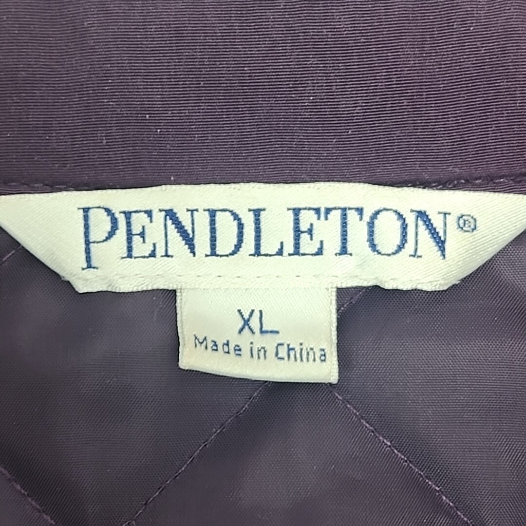 Pendleton Jacket Quilted Lined Button Purple Size… - image 5